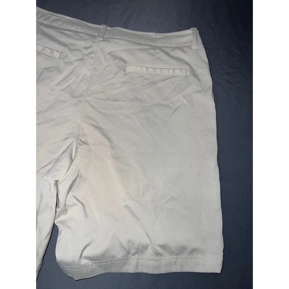 Pro Tour Mens Golf Shorts Gray Flat Front Performance Stretch Size 38